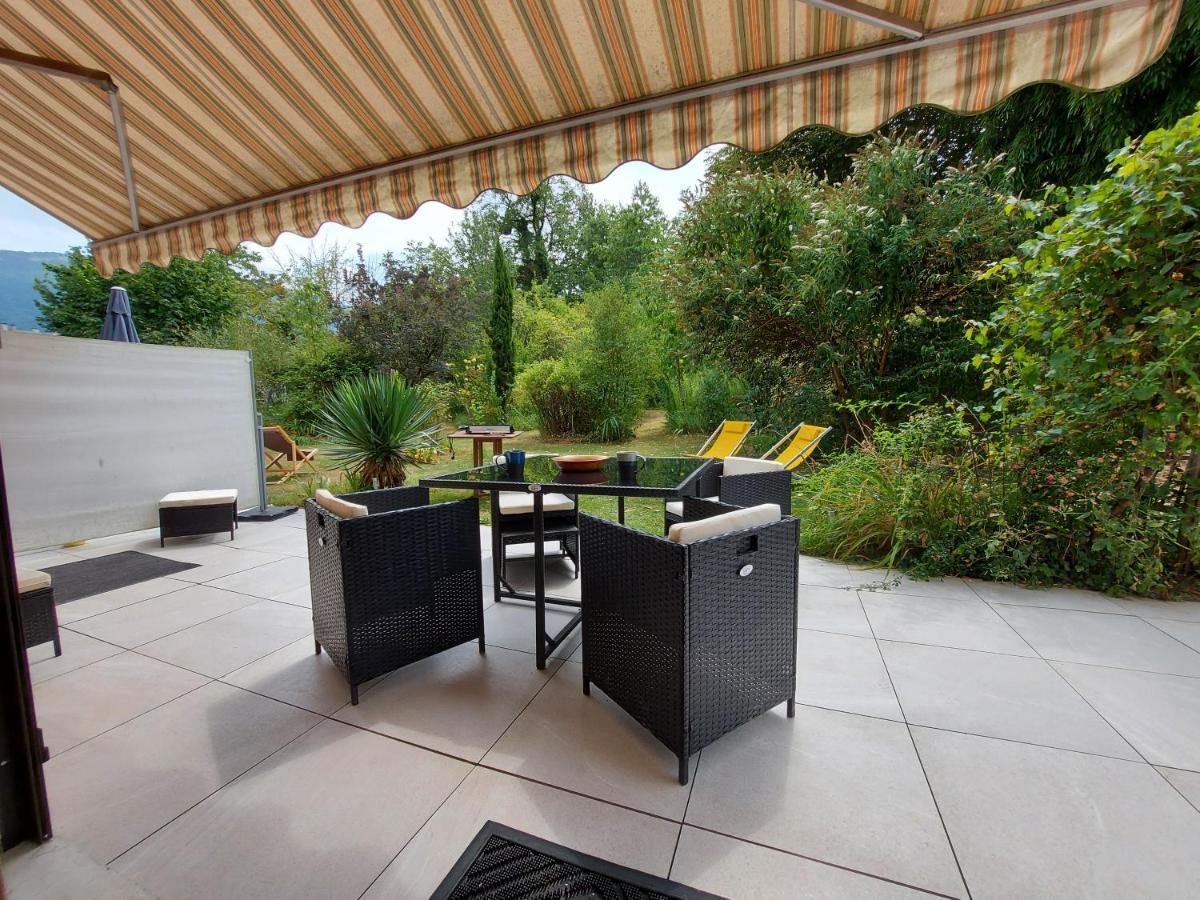 Centre St Jorioz : Charmant Et Spacieux Studio Avec Terrasse Et Jardin Privatif Saint-Jorioz Exterior foto
